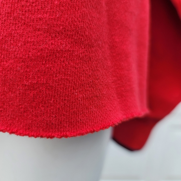 Disneyland Mickey Mouse Vintage Altered Red Sweatshirt Spirit Jersey Medium - Picture 3 of 10